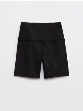 Offline By Aerie Black High Rise Biker Shorts